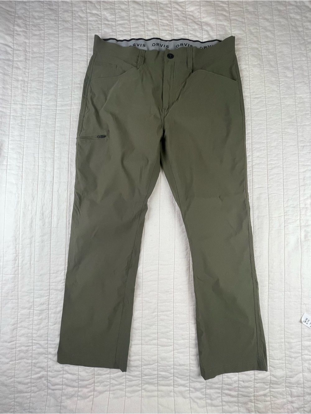 Orvis Men's Olive Green Stretch Performance Pants 36W